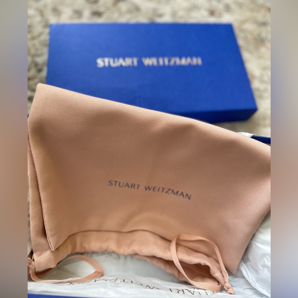 Stuart Weitzman Cayman 35 Block Slide Heels - Picture 4 of 6